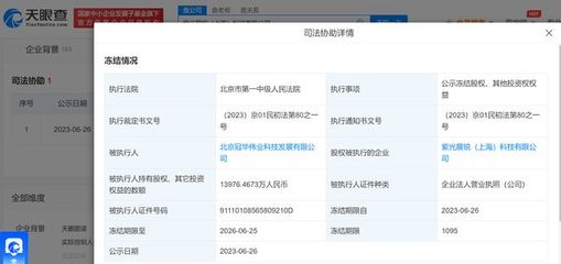 紫光展銳上億股權遭凍結，通訊設備代理業務面臨挑戰